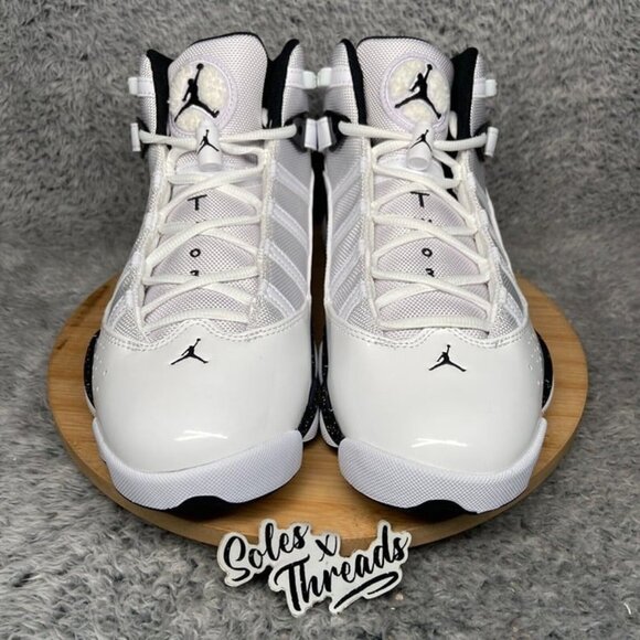 Air Jordan 6 Rings 'Reverse Oreos' Size 10 Men White Black 322992-111 - Picture 4 of 9
